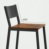 Vasagle Barhocker, 4er Set, Barstühle, Küchenstühle, für Küche, Wohnzimmer, Esszimmer, Industrie-Design, vintagebraun-schwarz von Songmics LBC270B01 Bild 5