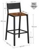 Vasagle Barhocker, 4er Set, Barstühle, Küchenstühle, für Küche, Wohnzimmer, Esszimmer, Industrie-Design, vintagebraun-schwarz von Songmics LBC270B01 Bild 4