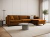 Micadoni Schlaf-Ecksofa Gloria 4-Sitzer Rechts Samt Braun 205x140 Bild 5