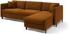 Micadoni Schlaf-Ecksofa Gloria 4-Sitzer Rechts Samt Braun 205x140 Bild 2