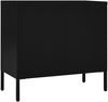 vidaXL Sideboard Schwarz 75x35x70 cm Stahl und Hartglas 336073 Bild 5