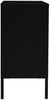 vidaXL Sideboard Schwarz 75x35x70 cm Stahl und Hartglas 336073 Bild 4