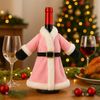 ABC Weinflaschenbezug, für Weihnachten, rot, Plüsch / Textil, 4 x 26 x 21 cm Bild 4