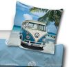 Skybrands Volkswagen Bettwäsche VW Bulli T1 Van Love Renforcé 135 x 200 + 80 x 80 cm Bild 2