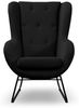 Sessel Designersessel ARTEMIS in Stoff Kronos Schwarz Bild 3