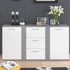 Kommode Novelli Beton 40 x 80 cm mit Schubladen Vicco Bild 5