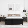 vidaXL Bettrahmen mit Matratze Schwarz 160 x 200 cm Stoff 3399009 Bild 3
