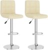 vidaXL Barhocker 2 Stk. Creme Stoff [334241] Bild 2