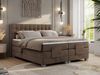 Boxspringbett elektrisch verstellbar, Schlafzimmerbett, Bettkasten - ELEKTRO - 140 x 200 cm - Braun Velvet - H4 Bild 3