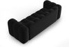 Micadoni Sofa Lupine 3-Sitzer Samtstoff Salvador Schwarz Bild 3