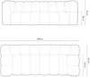 Micadoni Sofa Lupine 3-Sitzer Samtstoff Salvador Schwarz Bild 5