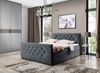 Boxspringbett Schlafzimmerbett EIVOR 200x220cm Stoff Magic Velvet Anthrazit Bild 1