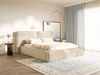 Selsey 'Tilves' Polsterbett 140x200 mit Bettkasten, Lattenrost, Chenille, hellbeige Bild 3