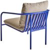 Gartensessel Bendt mit Kissen aus Aluminium, modern skandinavisch, indigo blau, gepolstert Bild 2