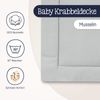 Julius Zöllner Krabbeldecke Musselin, 100% Musselin-Baumwolle / Füllung: Vlies aus 100% Polyester grau, 95/135 Bild 3