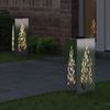 vidaXL Solar LED Weg Licht 2 pcs Silber Edelstahl 879797 Bild 3