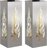 vidaXL Solar LED Weg Licht 2 pcs Silber Edelstahl 879797 Bild 2