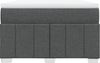 vidaXL Boxspringbett mit Matratze Dunkelgrau 120x200 cm Stoff 3285464 Bild 4