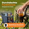 HOMECALL Campingstuhl Faltbar Hochlehner Luxus Klappstuhl mit 4,5cm Dicke Gepolstert (150kg Belastbar mit 4 Positionen Verstellbar Angelstuhl, 2 St), für Garten Balkon Wohnmobil Bild 4