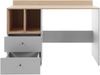 Schreibtisch Olkuna OK05 (Farbe: Platingrau + Biscuit Eiche) Bild 2