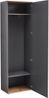 Garderobenschrank >Fynn< in Anthrazit / Artisan Eiche Dekor - 60x199x38 (BxHxT) Bild 3