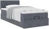 vidaXL Ottoman-Bett mit Matratze Dunkelgrau 80x200 cm Samt 3311808 Bild 4
