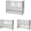 Lorelli Babybett Sweet Dream 124 x 68 x 95 cm Unterbettrahmen mit zwei Ebenen weiß braun Bild 2