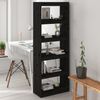 Bücherregal | Standregal Schwarz 60x30x167,5 cm Massivholz Kiefer Bild 2