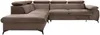 Vente-unique - SAMARA Sofa SamtStoff Schokoladenbraun - B 221 cm x H 75 cm x L 275 cm Bild 3