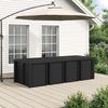 vidaXL Garten Essgruppe mit Kissen 9 pcs Anthrazit und Hellgrau PP 3430090 Bild 4