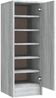 vidaXL Schuhregal Grau Sonoma 32x35x92 cm Holzwerkstoff 816018 Bild 2
