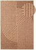 TaraCarpet Teppich TaraCarpet Borneo Talco Outdoor Teppich – Wetterfester Indoor & Outdoo, rechteckig, Höhe: 6 mm, Küche Wohnzimmer Terrasse Garten Balkon beige 80x150 Bild 2