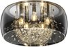 Kristall Deckenleuchte CRYSTEL Glas Chrom verspiegelt & Rauchglas Optik, Ø 50cm Bild 2