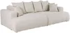 Vente-unique - MOTINO Sofa Stoff Beige - B 140 cm x H 102 cm x L 272 cm Bild 3