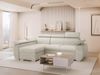 Ecksofa Boston Mini mit Schlaffunktion, Bettkasten, Einstellbare Kopfstützen (Farbe: Flow 03, Seite: Links, LC+2r) Bild 2