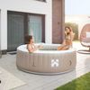 HOME DELUXE 'SPLASH' Outdoor Whirlpool, 6 Personen, Beige, 65 x 208 x 208 cm Bild 3