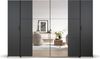 rauch Kleiderschrank, Dreh- und Schwebetürenschrank KRONACH, 4-türig, 2 Spiegeltüren teilaufgelegt, Grau metallic, 311 x 210 x 59 cm Bild 2