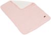 Cangaroo Babydecke 100x75cm Sherpy 100% Baumwolle waschbar weich warm ab Geburt rosa Bild 3
