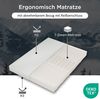 Kaltschaummatratze 160x200x20 cm – 7 Zonen, H2/H3 Wendematratze, waschbarer Bezug, Weiß Bild 5