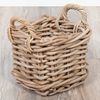 2er Set Rattankorb BAKUL eckig Grey ca. 20cm Aufbewahrungskorb Dekokorb Korb Bild 2