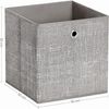 SONGMICS Ordnungsboxen, 6er Set, aus Vliesstoff mit Griff, 30 x 30 x 30 cm, Organizer Box, für Würfelregal, Faltbox, taupe Bild 5