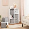 SONGMICS Ordnungsboxen, 6er Set, aus Vliesstoff mit Griff, 30 x 30 x 30 cm, Organizer Box, für Würfelregal, Faltbox, taupe Bild 2