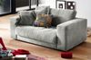 KAWOLA Doppelsessel MADELINE Loveseat Cord hellgrau 86 x 127 x 170 cm Bild 2