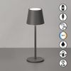 easy! BY FHL Außen-Tischleuchte Roxi, Dimmfunktion, Farbsteuerung, USB-Ladefunktion, LED fest integriert, Warmweiß, lange Leuchtdauer Bild 5
