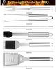 LuxusKollektion Grillbesteck-Set, 10-teilig, Edelstahl silber Bild 2