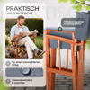 CASARIA® 2er Set Regiestuhl aus FSC® Eukalyptusholz Anthrazit Bild 4