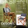 CASARIA® 2er Set Regiestuhl aus FSC® Eukalyptusholz Anthrazit Bild 5