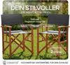 CASARIA® 2er Set Regiestuhl aus FSC® Eukalyptusholz Anthrazit Bild 2
