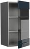 Küchenglasschrank Fame-Line Dunkelblau Hochglanz 40 cm Vicco Bild 4