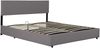 Polsterbett Juva Cord mit Lattenrost 140x200 cm Grau Corium Bild 3